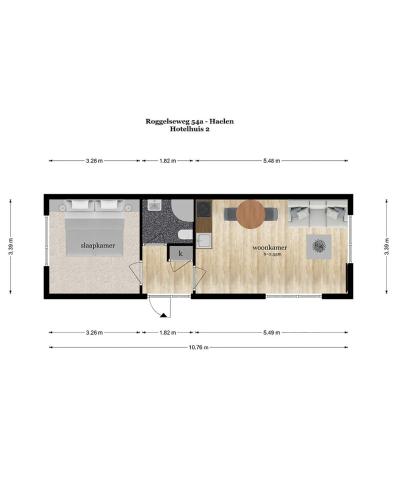 a diagram of a floor plan of a house at Landgoed Leudal in Haelen