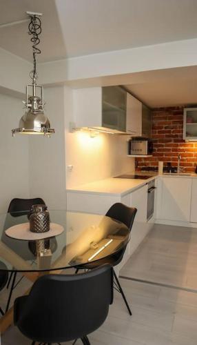 Kuchyň nebo kuchyňský kout v ubytování Kotikaksio Penthouse