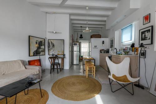 Posezení v ubytování vacances à Cadaques