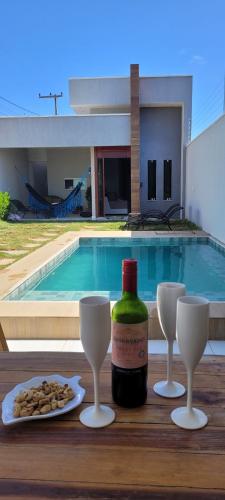 Kolam renang di atau dekat dengan Casa de Praia em Beberibe - House 4k Beberibe, Acomoda até 12 pessoas