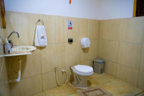 Koupelna v ubytování Club Santa Cruz