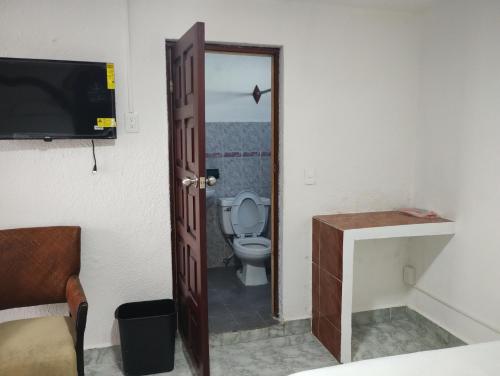 Koupelna v ubytování Casa de huespedes LOS SANTOS