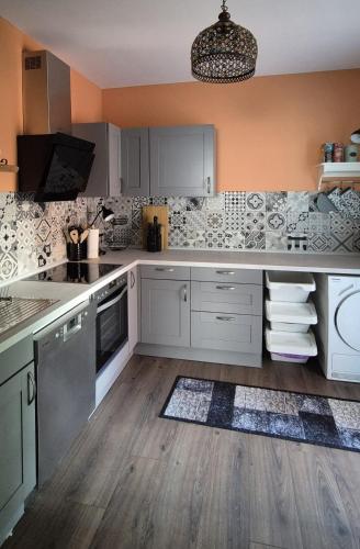 Dapur atau dapur kecil di Villa Wundervoll