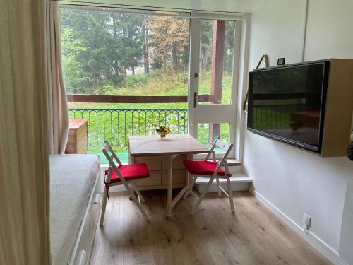 Studio rénové au centre, balcon, Wifi gratuit
