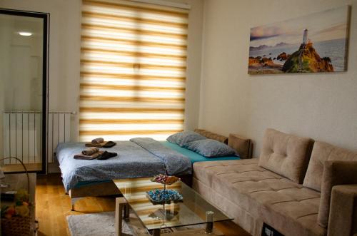 Posezení v ubytování Comfort apartment Bulevar with garage