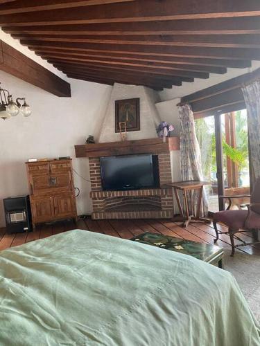 Μια τηλεόραση ή/και κέντρο ψυχαγωγίας στο Casa Vallesana, en el Coporito
