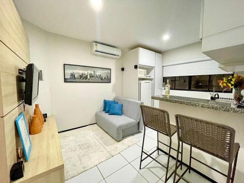 Dapur atau dapur kecil di Apartamento com localização privilegiada em São Luís