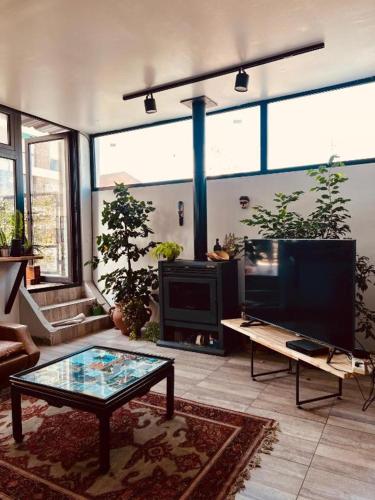 Χώρος καθιστικού στο Sumaq Hostel Backpackers