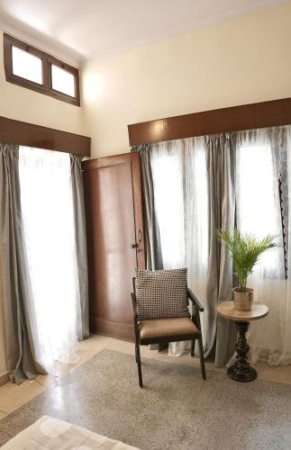 Χώρος καθιστικού στο Backpackers Den Chandigarh