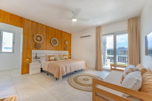Ένα ή περισσότερα κρεβάτια σε δωμάτιο στο Villa Chocolate