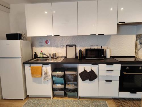 Kuchyň nebo kuchyňský kout v ubytování Apartamento em Sintra