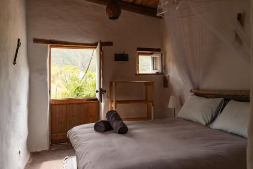 Postel nebo postele na pokoji v ubytování Watermill Farm Cottages