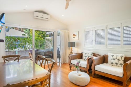 Zona de estar de The Beach Shack Byron Bay