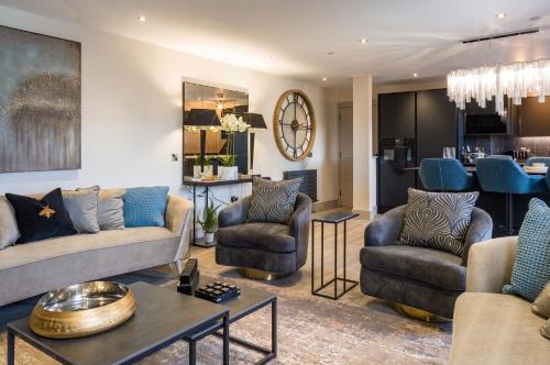 Χώρος καθιστικού στο Arran Shores Suite 13