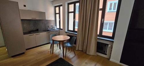 Η κουζίνα ή μικρή κουζίνα στο Room16-Ulm