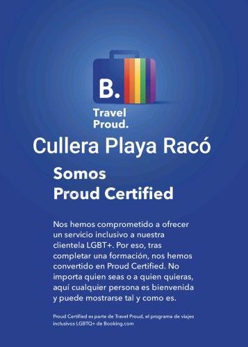 Un certificado, premio, letrero u otro documento en Cullera Playa Racó