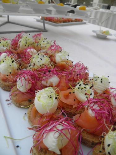 a bunch of donuts with different toppings on them at Relais Fontevivo in Fontevivo
