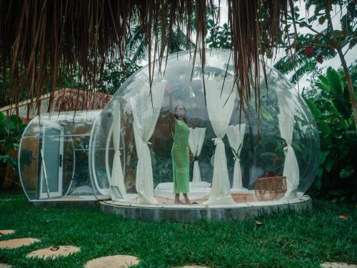 Zahrada ubytování Bubble Siargao
