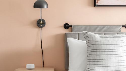 Postel nebo postele na pokoji v ubytování Leland Hotel Palo Alto