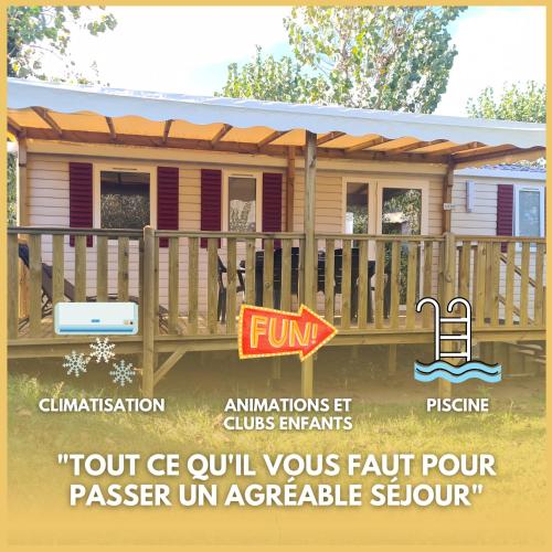 Une pancarte pour une petite maison dans les réponses dans l'établissement Cap Valras - Les sables du midi, à Valras-Plage