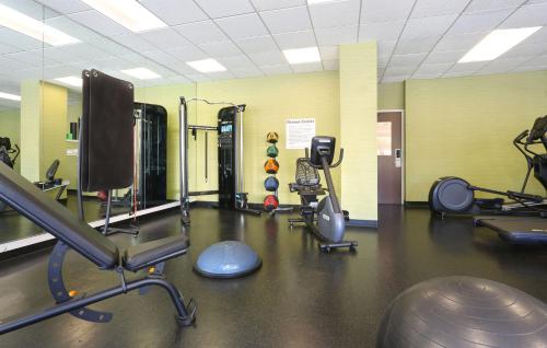 a gym with several exercise equipment in a room at Holiday Inn Nashville - Vanderbilt - Dwtn by IHG in Nashville