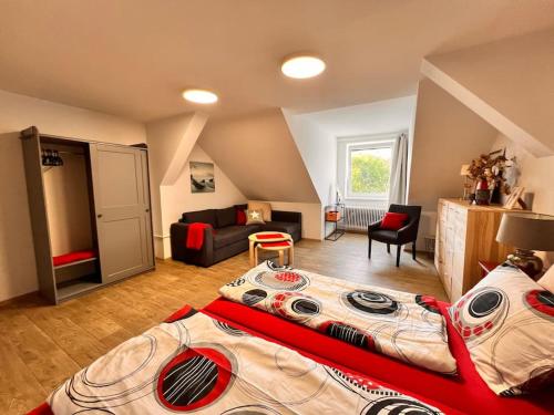 Postel nebo postele na pokoji v ubytování Forton Decco Apartments