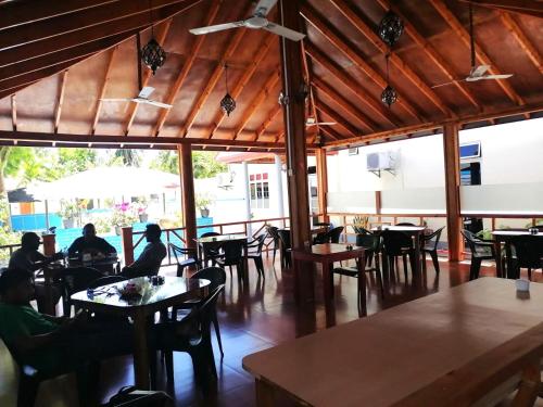 Restoran atau tempat lain untuk makan di Charming Holiday Lodge