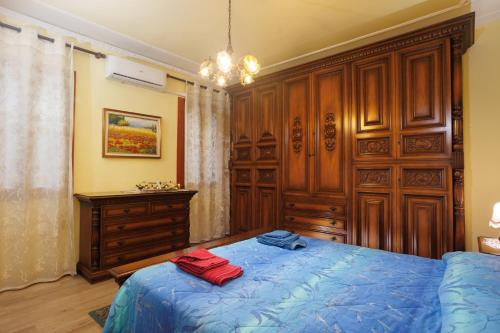 Giường trong phòng chung tại Casa Algisa