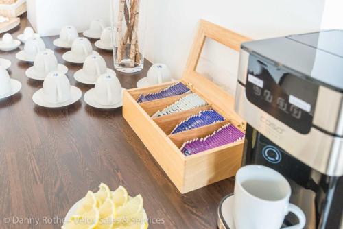Pension Wessにあるコーヒーまたはお茶