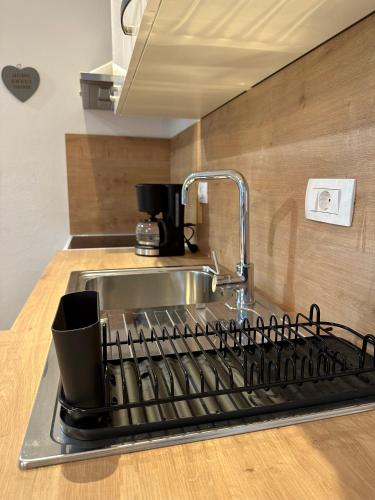 Η κουζίνα ή μικρή κουζίνα στο Semelbauer Apartment Portorož