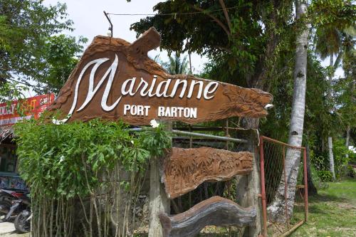 a sign for a marmaline port station at Marianne Port Barton in San Vicente