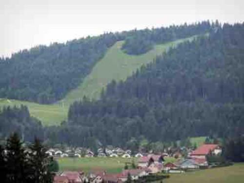 Paisaje cerca de este chalet de montaña