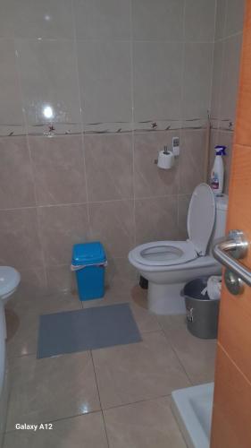 a bathroom with a toilet and a sink at Los Abrigos 2 apartments Guest House Ocean relax, wifi, playas in Los Abrigos