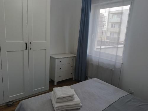 Postel nebo postele na pokoji v ubytování Oława Jodłowa
