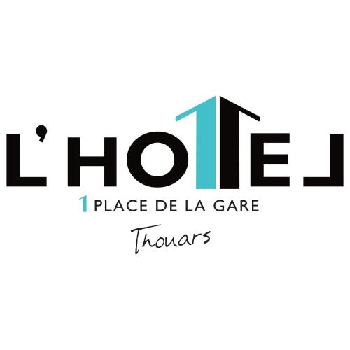 a logo for the lhce i place de la care transfers at lhotel in Thouars