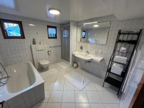 Koupelna v ubytování Appartement Maximilian