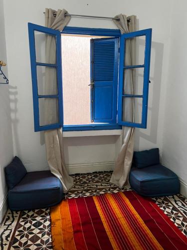 Posezení v ubytování BLUE RIAD