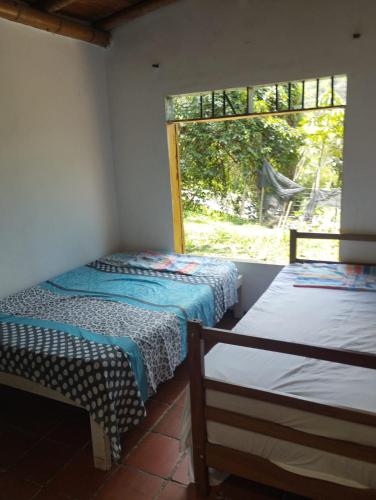 Llit o llits en una habitació de santa cecilia