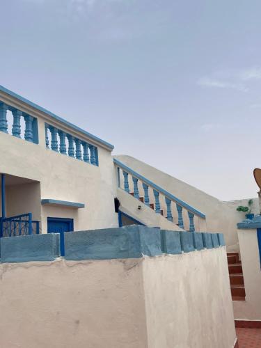 Balkón nebo terasa v ubytování BLUE RIAD