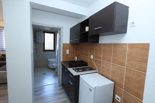 Køkken eller tekøkken på Aber Apartmani Kopaonik