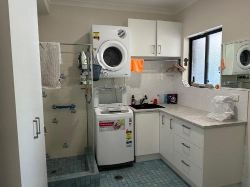 Kuchyň nebo kuchyňský kout v ubytování Just Beachy