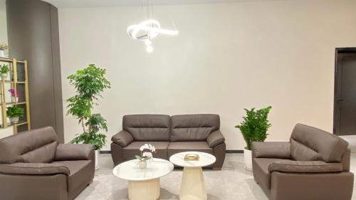 Posezení v ubytování Lichen Jundun Hotel