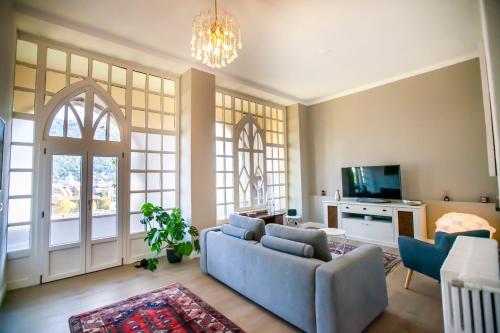 Un televizor și/sau centru de divertisment la Il Loggiato