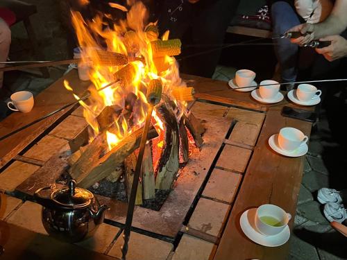 DiliVita Rest Houseにあるコーヒーまたはお茶