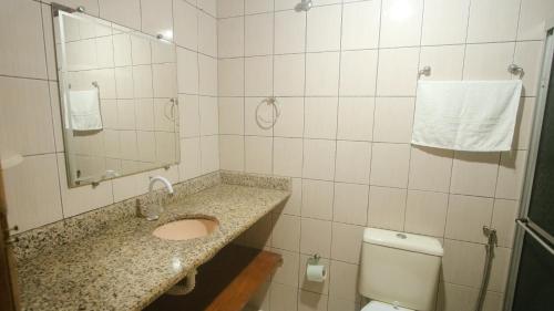Koupelna v ubytování Sky Suites Pousada
