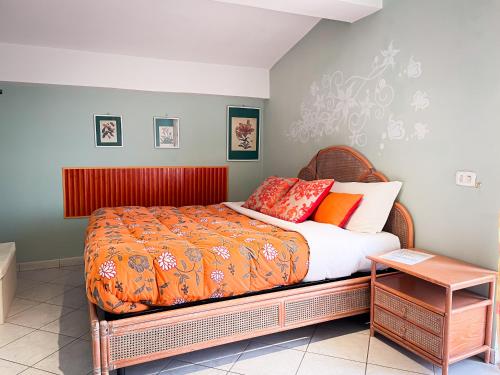 A bed or beds in a room at B&B Aquino in Terrazza