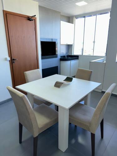 Μια τηλεόραση ή/και κέντρο ψυχαγωγίας στο Residencial Wrubleski SC