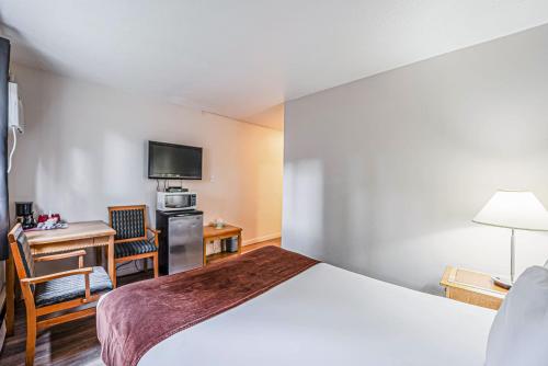Postel nebo postele na pokoji v ubytování Bluebird Motel