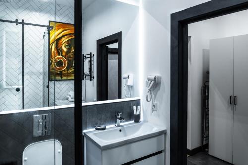Koupelna v ubytování Apart Hotel LOFT