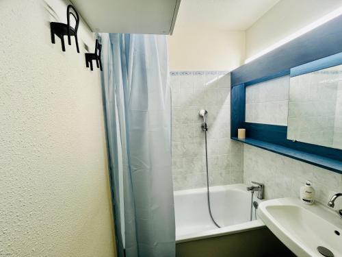 Koupelna v ubytování Emeraude, petit cocon proche des pistes